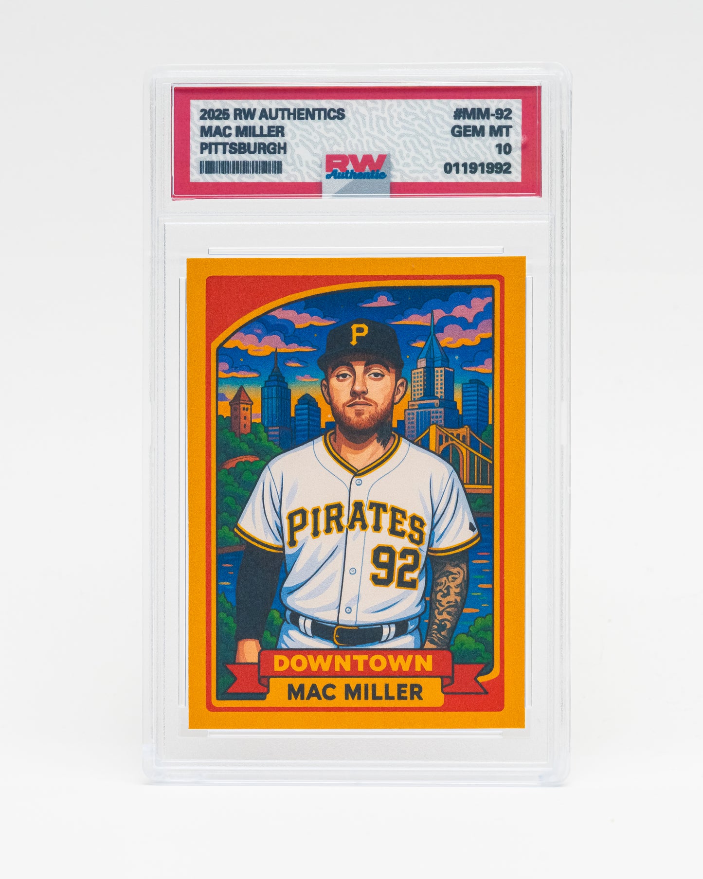 Custom Mac Miller Baseball Style Trading Card | Limited Edition