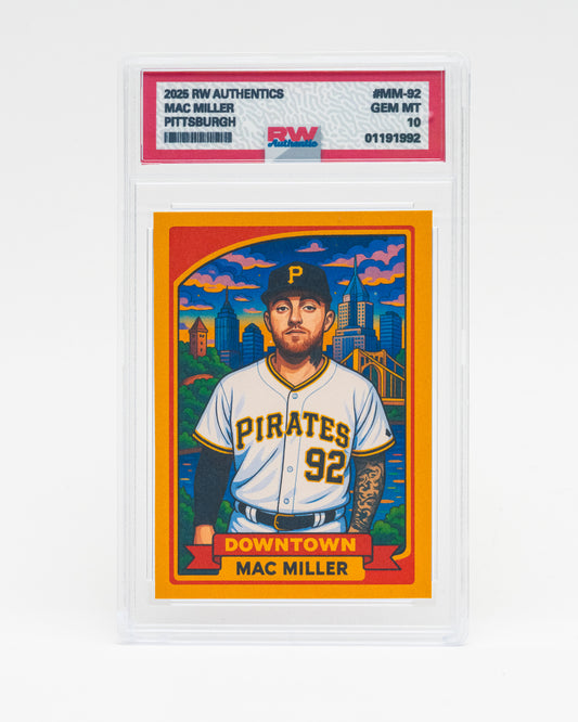 Custom Mac Miller Baseball Style Trading Card | Limited Edition