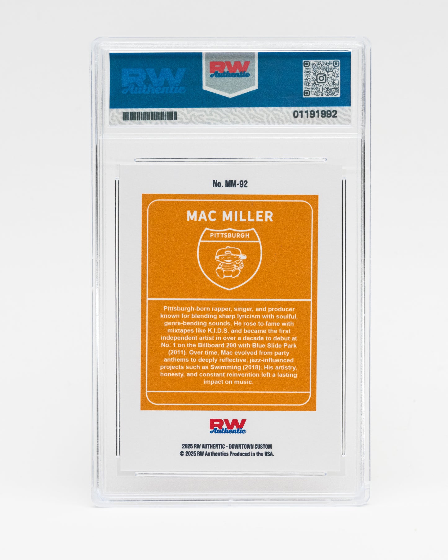 Custom Mac Miller Baseball Style Trading Card | Limited Edition