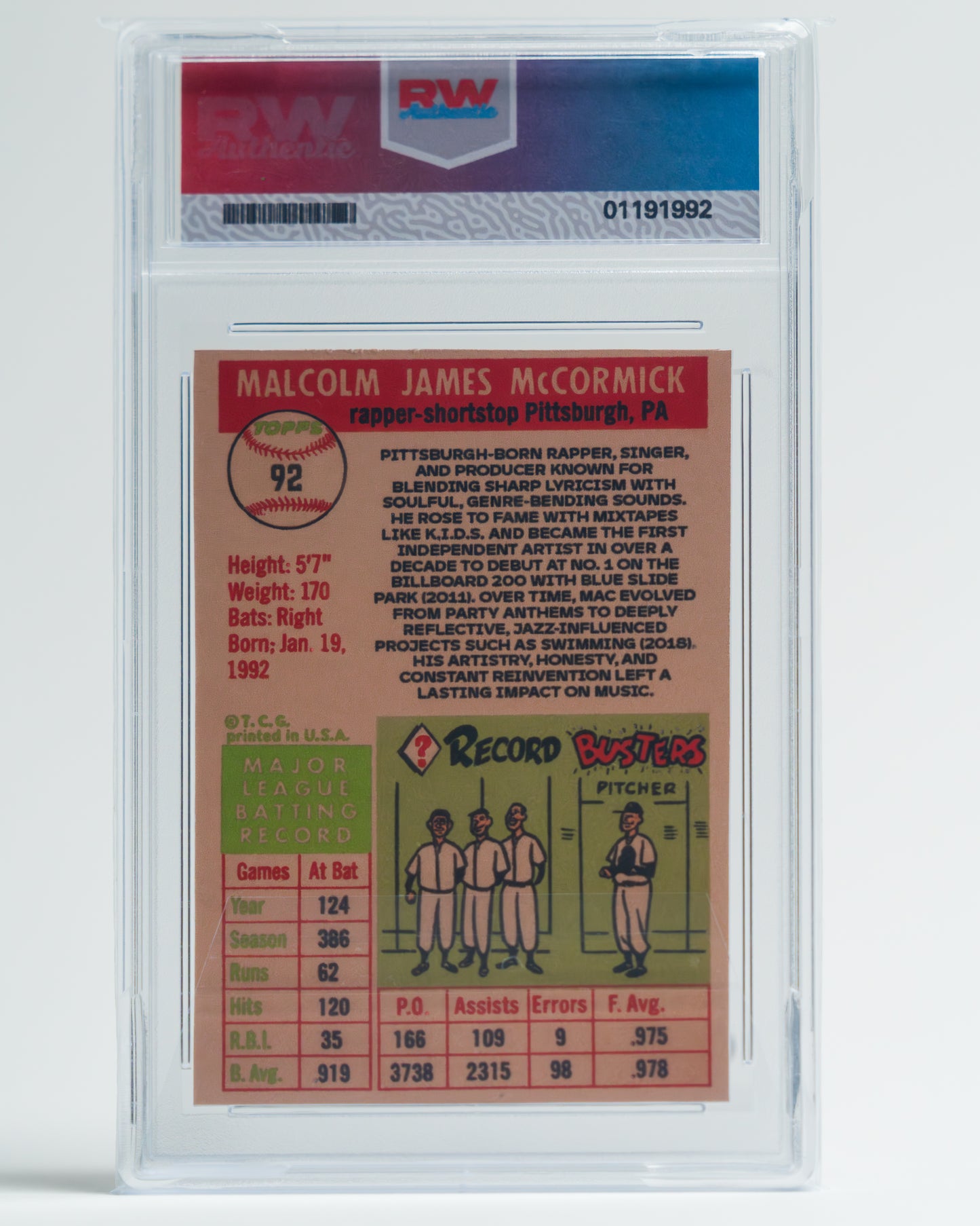 1950s Topps Style Mac Miller