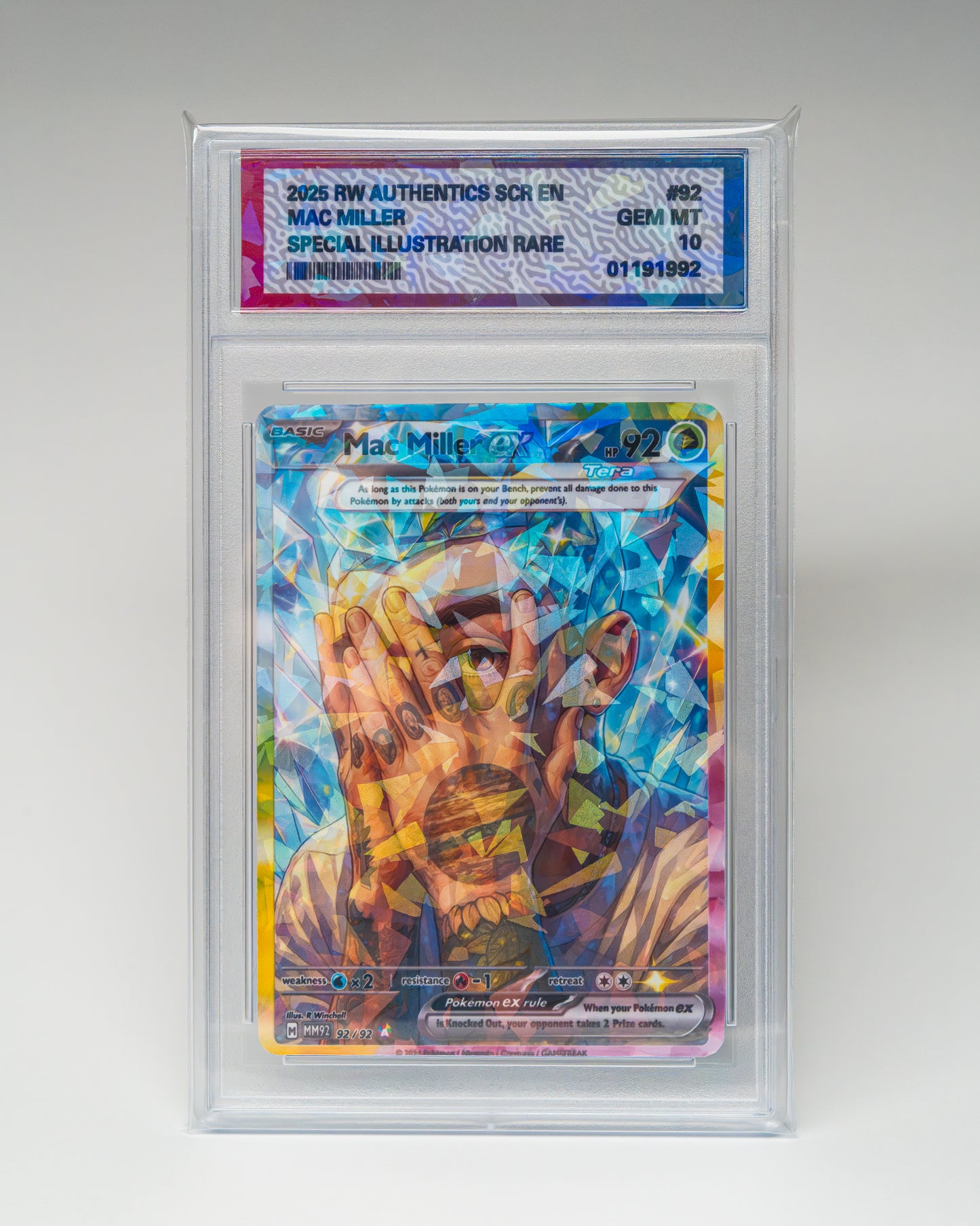 Mac Miller Pokémon Card  Stellar Tera Full Art Style