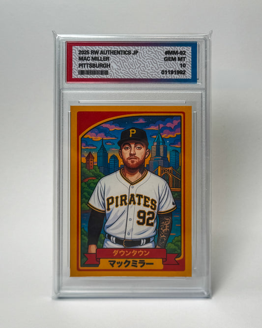 Custom Mac Miller Baseball Card - Japanese Edition