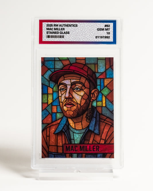 Custom Mac Miller Stained Glass Style Card | Limited Edition Collectible
