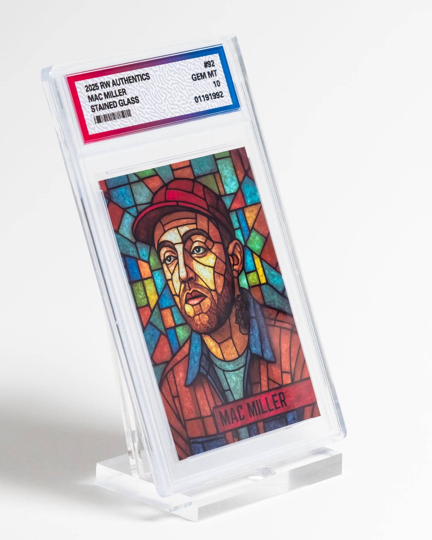 Custom Mac Miller Stained Glass Style Card | Limited Edition Collectible