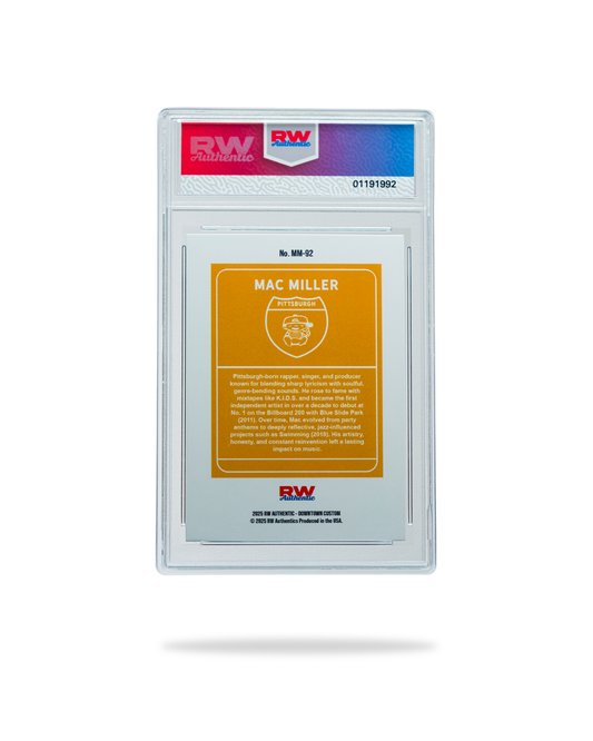 Custom Mac Miller Baseball Style Trading Card | Limited Edition