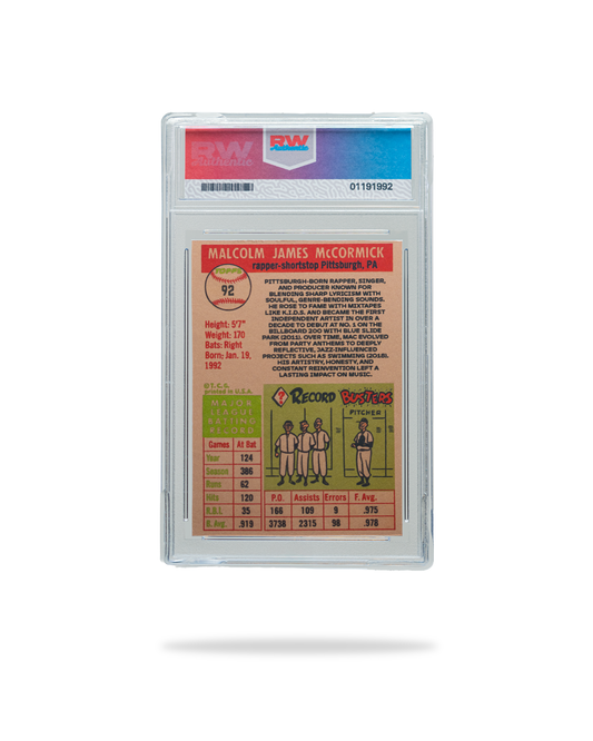 Custom Mac Miller Baseball Card – 1950s Topps Style Collectible