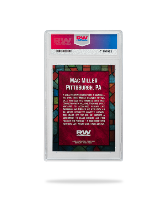 Custom Mac Miller Stained Glass Style Card | Limited Edition Collectible
