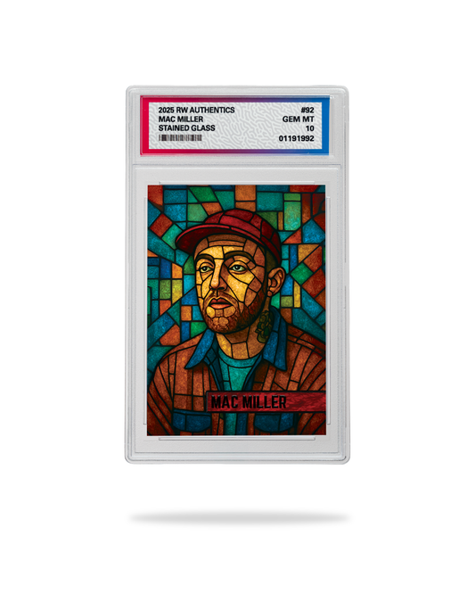 Custom Mac Miller Stained Glass Style Card | Limited Edition Collectible